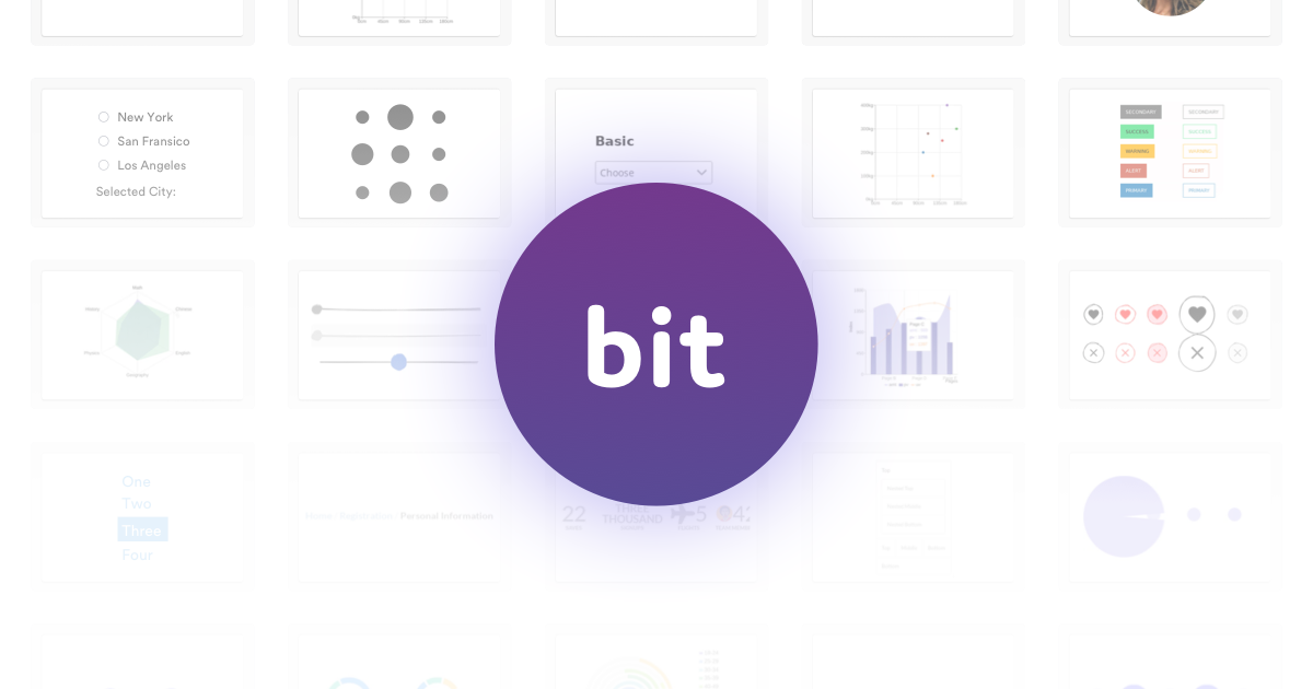 Бит. Bit-on приложение. UI Evolved. UI component not selected.